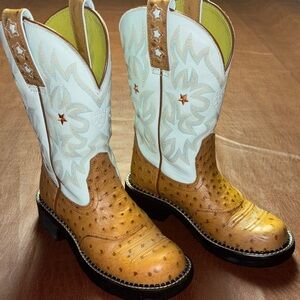 Ariat Fatbaby women’s Boots - Tan/pale blue